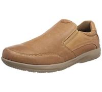 Hush Puppies Men's Slip-On Shoe Aaron – Memory Foam – Brown, Size 11