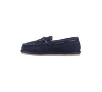 (Blue, 8 (Adults')) Hush Puppies Abraham Suede Men's Navy Slippers