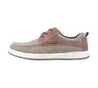 Hush Puppies Mens Hush Puppies Canvas Boat Shoes Aiden - Khaki - UK 8