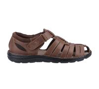 Hush Puppies Mens Albert Fisherman Leather Sandals (Tan) - Size UK 12