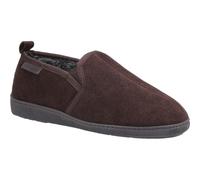 Hush Puppies Mens Arnold Slip On Leather Slipper (Brown) - Size UK 11