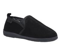 Hush Puppies Mens Arnold Slip On Leather Slipper (Black) - Size UK 6