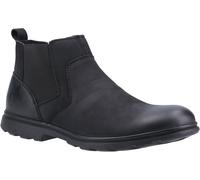 Hush Puppies Mens Boots Smart Tyrone Leather Slip On black UK Size