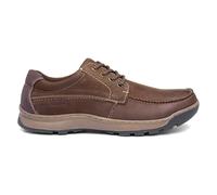 Hush Puppies Mens Shoes Brown Adults Lace Up Leather Lightweight SIZE