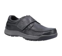 Hush Puppies Mens Casper Leather Shoes (Black) - Size UK 13