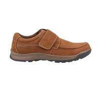 Hush Puppies Mens Casper Leather Touch Fastening Casual Shoes (Tan) - Size UK 11