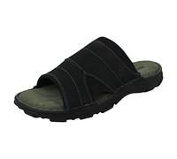 Hush Puppies Mens Casual Sandals Austin - Black Nubuck - UK Size 8 - EU Size 42 - US Size 9