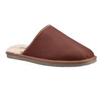Hush Puppies Men's Coady Leather Slipper, Tan, 10 UK