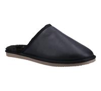 Hush Puppies Mens Coady Leather Slippers (Black) - Size UK 10