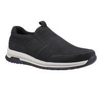 Hush Puppies Mens Cole Nubuck Shoes (Black) - Size UK 6