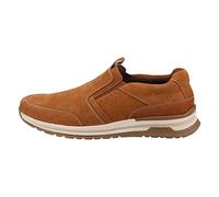 (Brown, 8 (Adults')) Hush Puppies Cole Leather Men's Tan Loafers