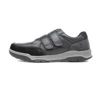 Hush Puppies Men's Fabian Double Strap Sneaker, Black, 12 UK