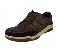 Hush Puppies Mens Fabian Leather Double Strap Shoes (12 UK) (Brown)