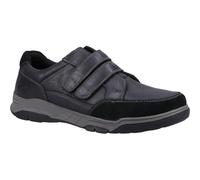 Hush Puppies Mens Fabian Leather Double Strap Shoes (Black) - Size UK 7