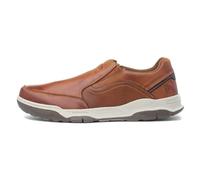 Hush Puppies Fletcher MEMORY FOAM Slip On Mens - Tan Leather - Size UK 9