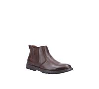 Hush Puppies Men's 'Gary' Leather Boots in Brown | Size: 6 Hush Puppies Brown 6