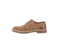 Hush Puppies Guy Leather Men's Tan Lace-Up Shoes UK 12