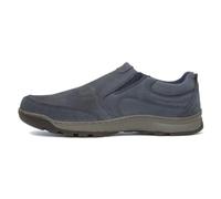 Hush Puppies Mens Jasper Slip On Padded Memory Foam Trainers - Navy Leather - Size 9 (UK Shoe)