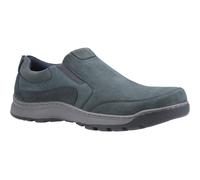 Hush Puppies Mens Jasper Nubuck Leather Slip On Shoe (Navy) - Size UK 6