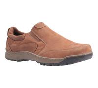 Hush Puppies Mens Jasper Nubuck Leather Slip On Shoe (Tan Nubuck) - Brown - Size UK 6
