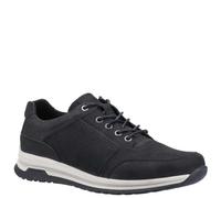 Hush Puppies Mens Joseph Nubuck Trainers (Black/White) - Size UK 10