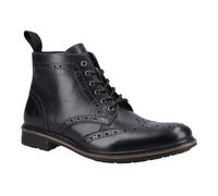 Hush Puppies Mens Joshua Leather Ankle Boots - Black - 12 UK - Black
