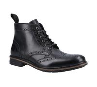 Hush Puppies Mens Joshua Leather Ankle Boots - Black - 9 UK - Black