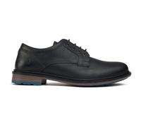 Hush Puppies Mens Julian Shoes - Black Leather - Size UK 9