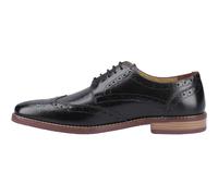 (Black, 6 (Adults')) Hush Puppies Mack Leather Men's Black Brogues Shoes