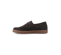 Hush Puppies Madden Boat Shoe Leather Men's Chocolate Boat Shoes UK 9