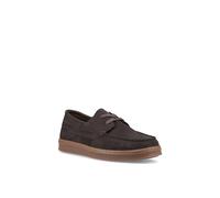 Hush Puppies Madden Boat Shoe Leather Men's Chocolate Boat Shoes UK 8