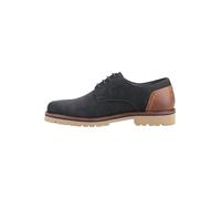 Hush Puppies Marcus Men's Leather Shoes Men's Trainers, Size 8 In Darkest Navy / Brown