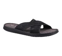 Hush Puppies Men's Nile Cross Over Sandal, Black, 8