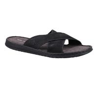 Hush Puppies Mens Nile Crossover Leather Sandals (Black) - Size UK 6
