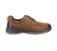 Hush Puppies Mens Percy Leather Lace Up Trainers (Tan) - Size UK 10
