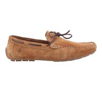 Hush Puppies Reuben Mens Suede Slip-On Comfort Tan Boat & Deck Shoes
