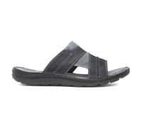 Hush Puppies Mens Sandals Black Adults Mule Grey Leather Slip On Archer SIZE