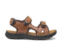 Hush Puppies Mens Sandals Tan Adults Sport Easy Fasten Leather Avery SIZE