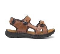 Hush Puppies Mens Sandals Tan Adults Sport Easy Fasten Leather Cushioned Avery