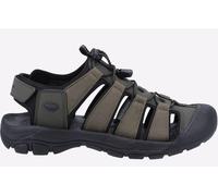 Hush Puppies Mens Sandals Walking Peru Strap Green Brown - Size UK 7