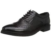 Hush Puppies Santiago Leather Men's Black Lace-Up Shoes UK 6