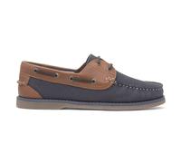 Hush Puppies Mens Shoes Blue Adults Lace Up Navy Boat Tan Leather Wilson SIZE