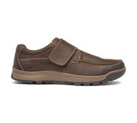 Hush Puppies Mens Shoes Brown Adults Easy Fasten Leather Casual SIZE
