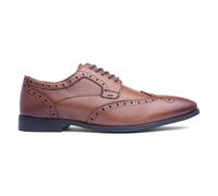 Hush Puppies Mens Shoes Tan Adults Brogues Lace Leather Work Elliot SIZE