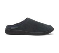 Hush Puppies Mens Slippers Blue Adults Mule Navy Faux Fur Lined Suede Ashton