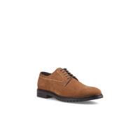 (, ) Hush Puppies Sterling Suede Leather Men's Tan Standard Lace-Up Shoes