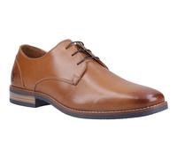 (Brown, 8 (Adults')) Hush Puppies Mike Leather Men's Tan Lace-Up Shoes