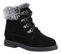 Hush Puppies MINI FLORENCE Black Cow Suede Female Childrens Boots
