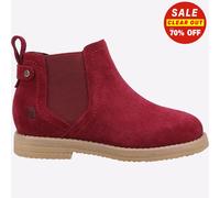 Hush Puppies Childrens Unisex Mini Maddy MEMORY FOAM Junior - Burgundy - Size UK 11 Kids
