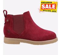 Hush Puppies Childrens Unisex Mini Maddy MEMORY FOAM Junior - Burgundy - Size UK 11 Kids